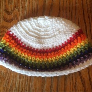 Rainbow Crochet Bucket Hat for Babies
